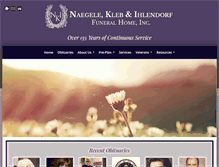 Tablet Screenshot of naegelefuneralhome.com